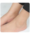 Adorable Bow Gold Plated Silver Anklet ANK-197-GP